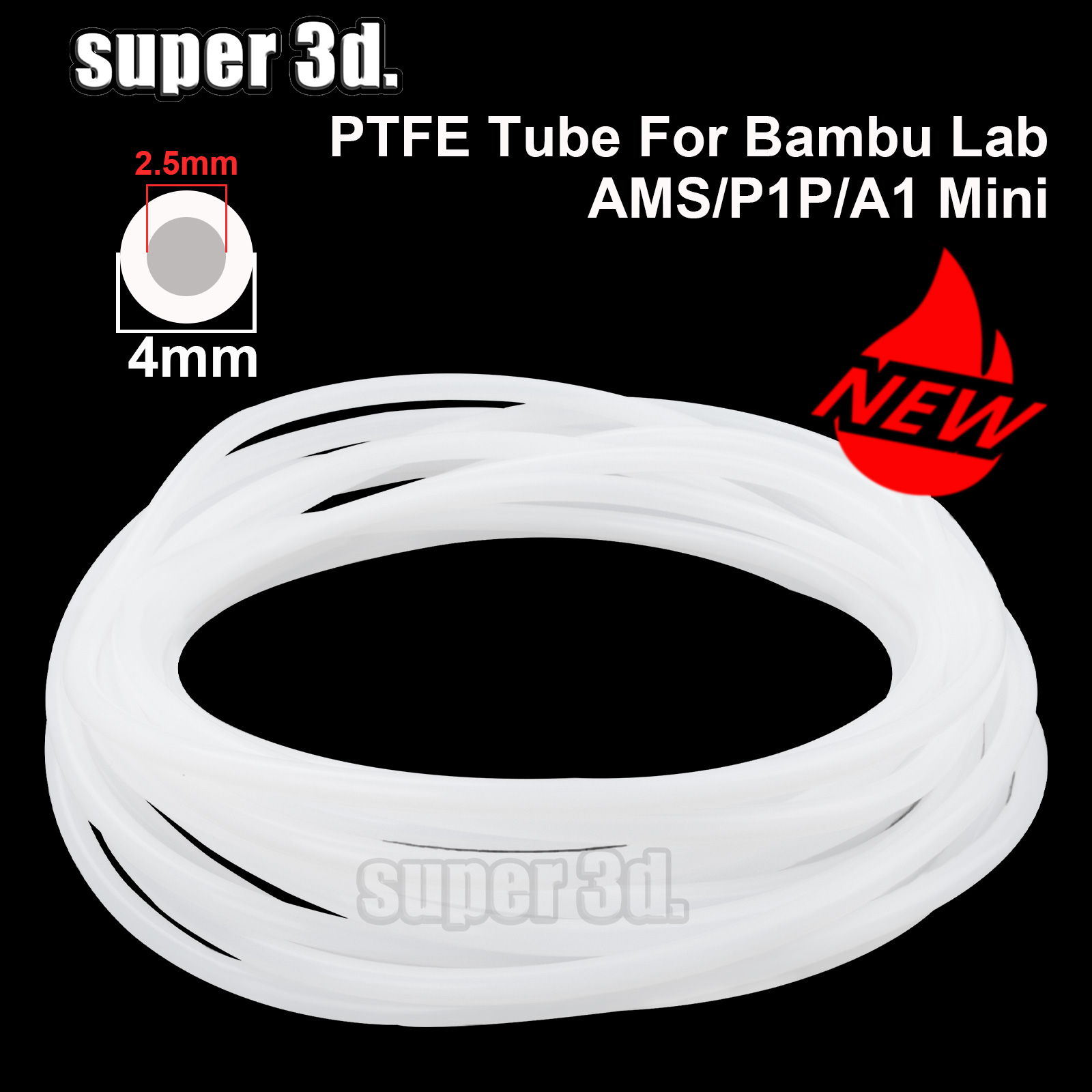 Ptfe Tape Thread - PTFE 튜브 3D 프린터 2.5mm 4mm