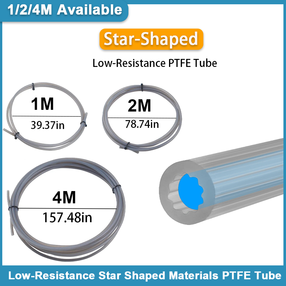 Ptfe Tape Thread - BambuLab AMS Creality 저저항성 별 모양