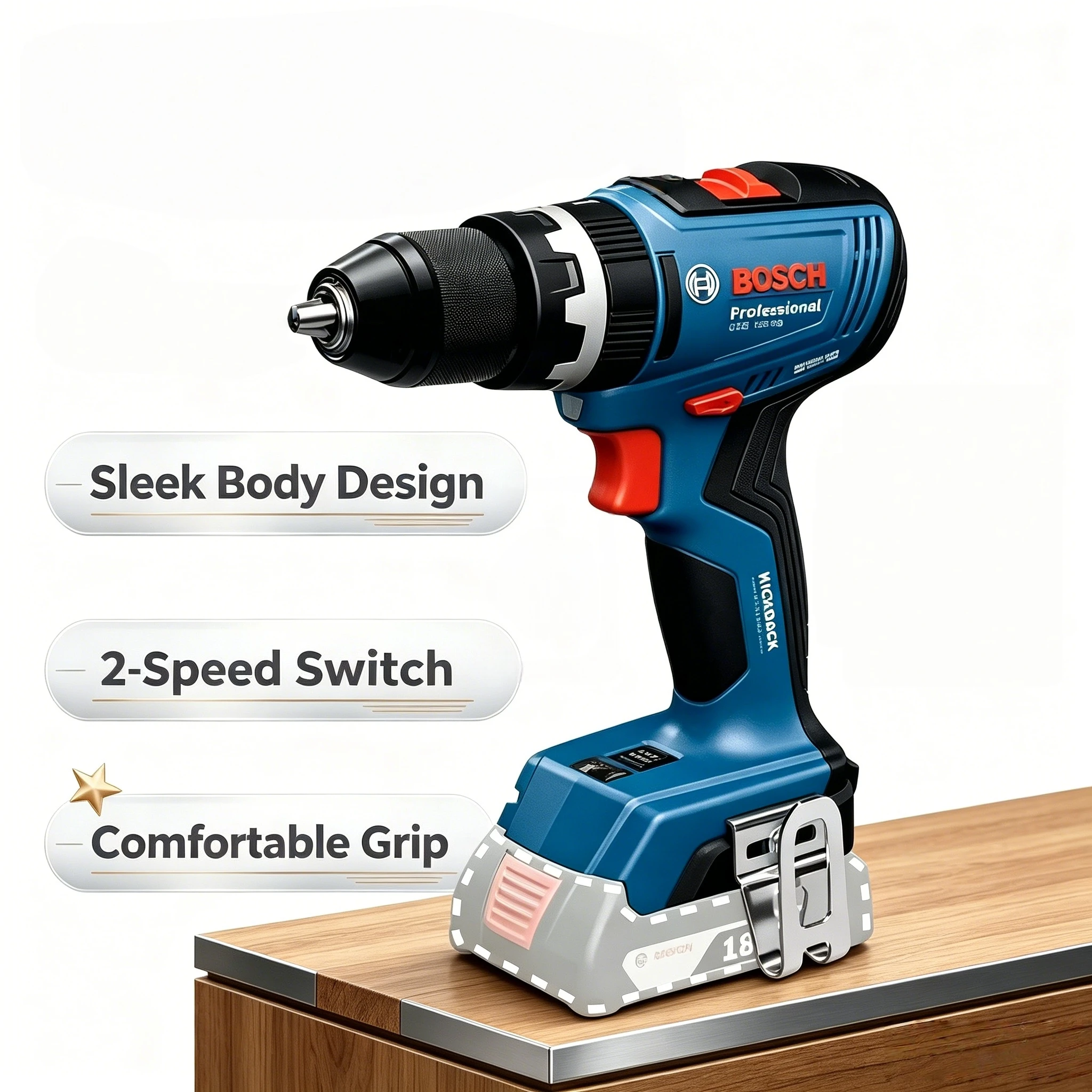 컴팩트 보쉬 GSR 18V-65, GSB 18V-65  - Bosch Drill Gsb 18V 리뷰 및 가격