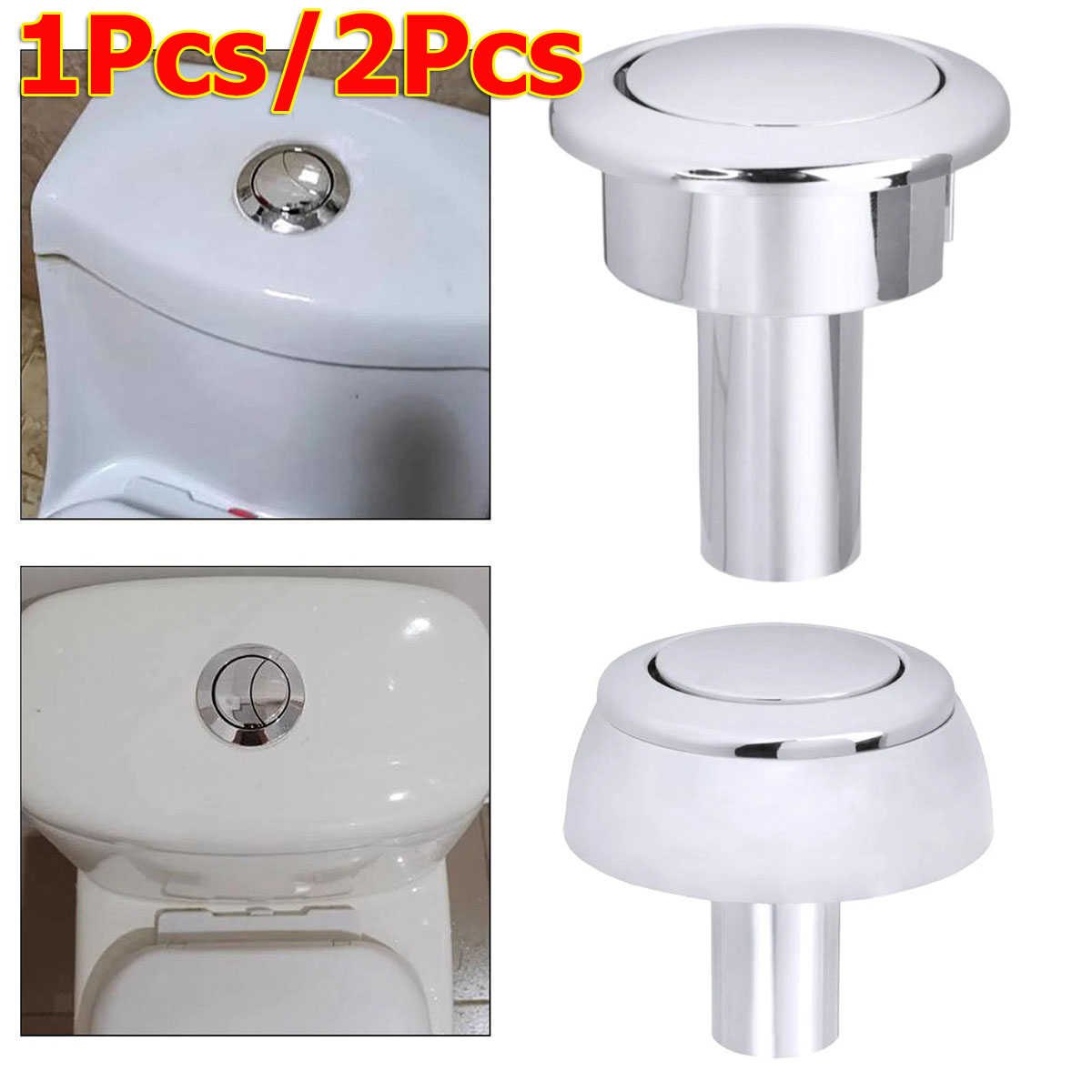 1Pcs/2Pcs 48mm 화장실 단일 푸시 버튼 플러 - Toilet Fill Valve 리뷰 및 가격